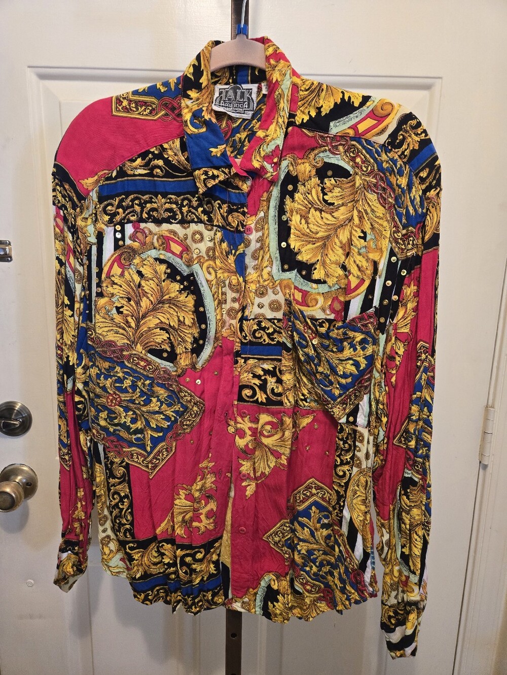 Talk America Sportswear Multi-color Sequin Blouse
